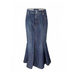 Sportmax Mermaid Denim Skirt – Blue - NWT